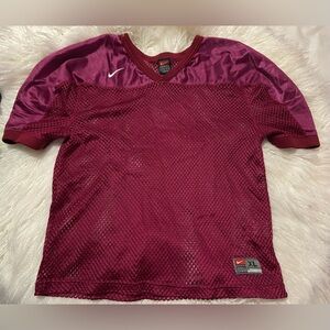 Nike Maroon X Large Blank Jersey For Football Gear